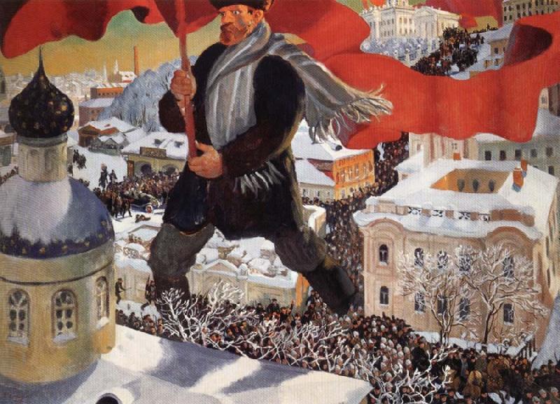 Boris Kustodiev Bolshevik France oil painting art